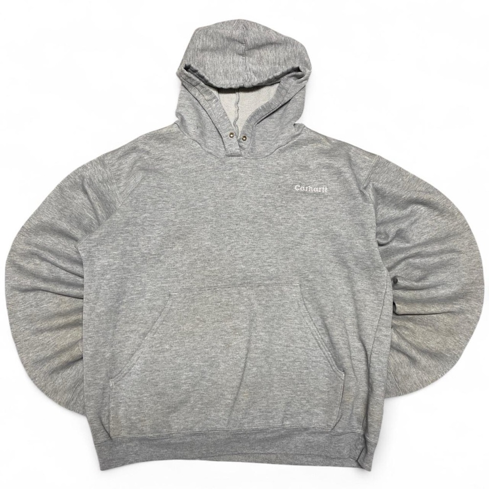 Vintage Carhartt boxy cotton‎ grey hoodie